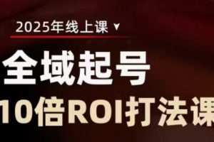 2025全域起号10倍ROI打法课，助你提升直播间的投资回报率