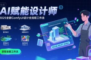 AI赋能设计师， 2025全新comfyui设计全流程工作流 ，室内-建筑-景观-美术，零基础直接上手