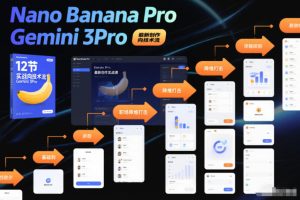 Nano Banana Pro Gemini 3Pro，最新创作实战课，12节实战向技术流，职场降维打击