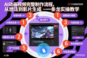 AI动画视频完整制作流程，从想法到影片生成一条龙实操教学