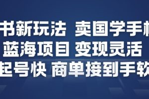 小红书新玩法，卖国学手机贴，蓝海项目，变现灵活，起号快，商单接到手软